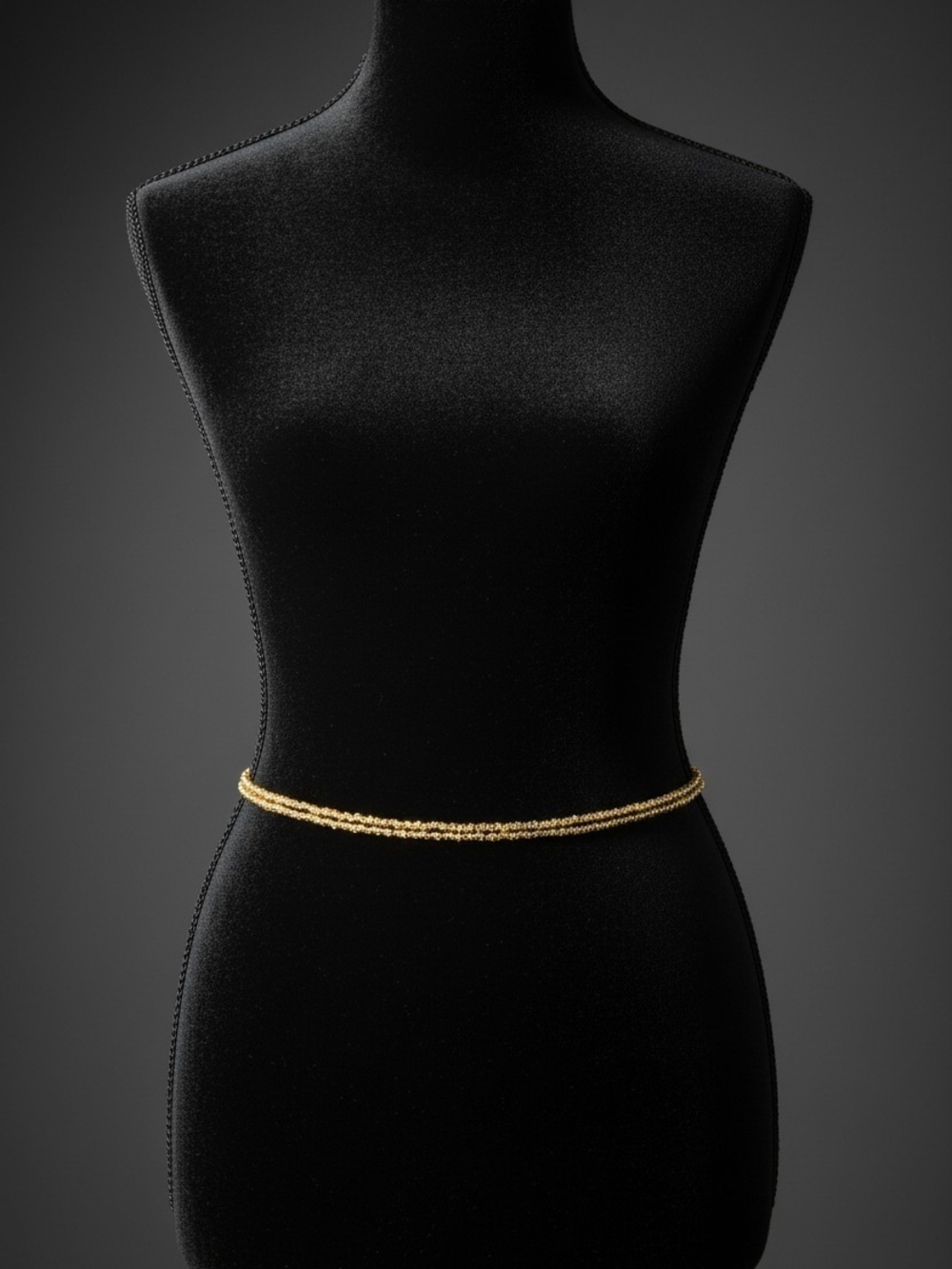 Elegant Gold Double-Strand Waist Chain Belt